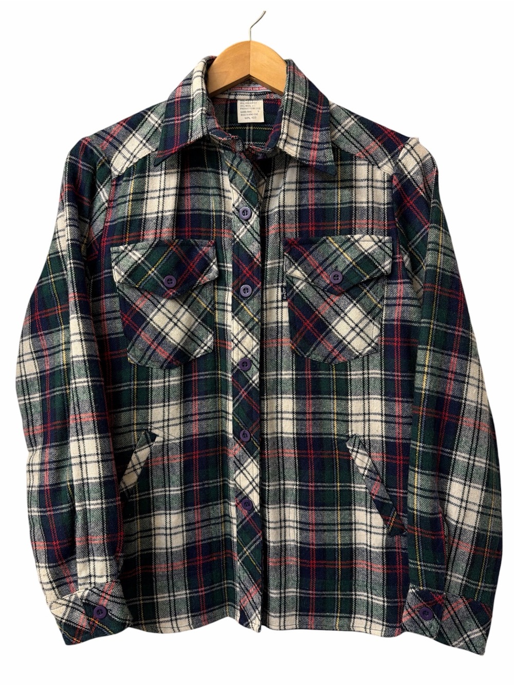 Vintage 1970’s Levi Strauss & Co. Sierra Humps & Saddlery Flannel- Men’s Large
